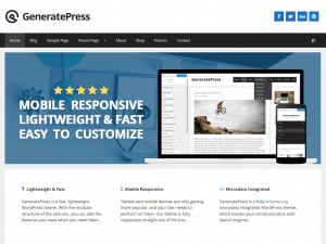 Wordpress Ücretsiz Tema - GeneratePress