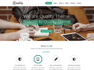 Wordpress Ücretsiz Tema - Quality Green